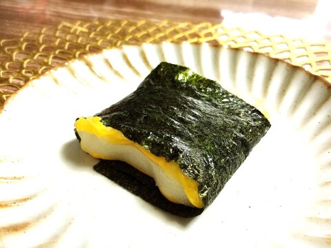 1分で簡単美味しい海苔もちチーズ